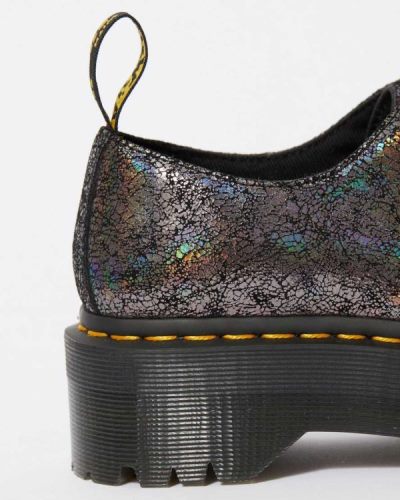 Tenis De Plataforma Dr Martens Holly Metallic Cuero Para Mujer DR9257E